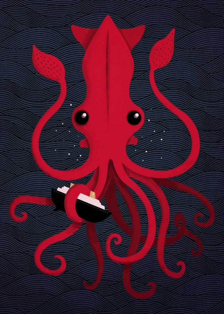 Art Print: Kraken Attaken