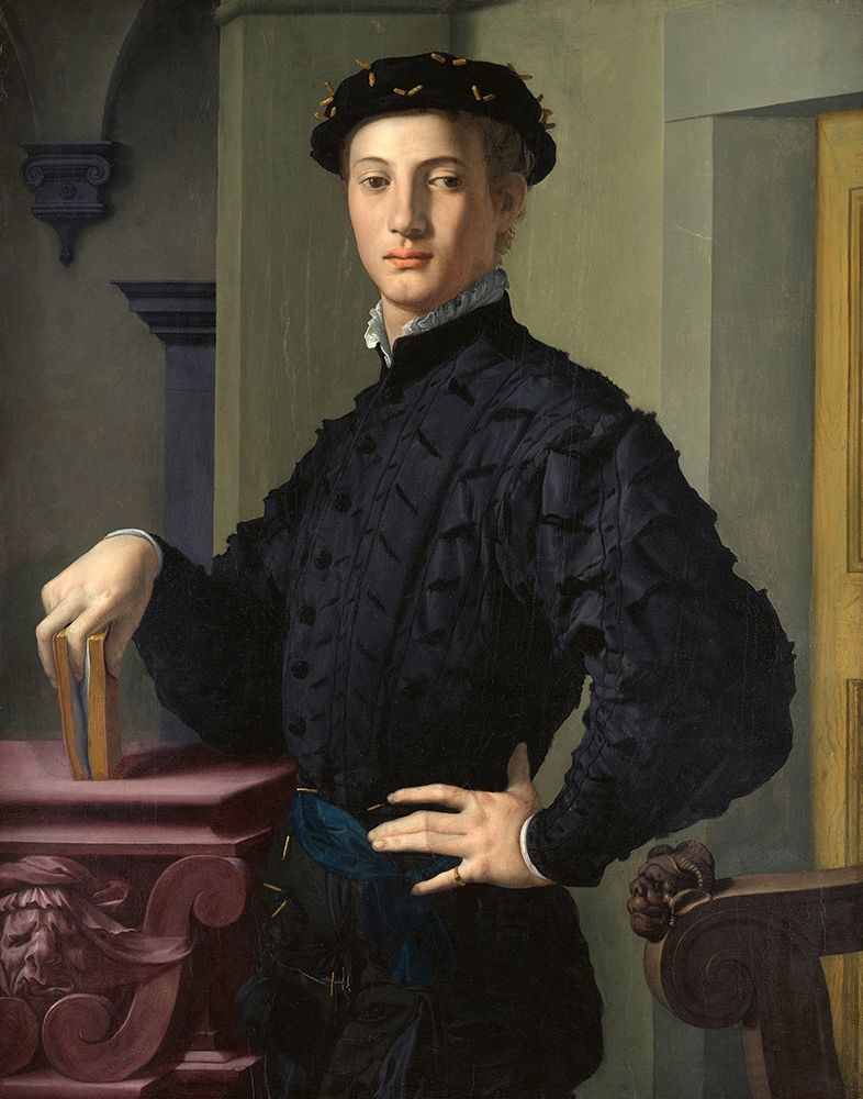 Wall art: Portrait of a Young Man, by Bronzino, Agnolo