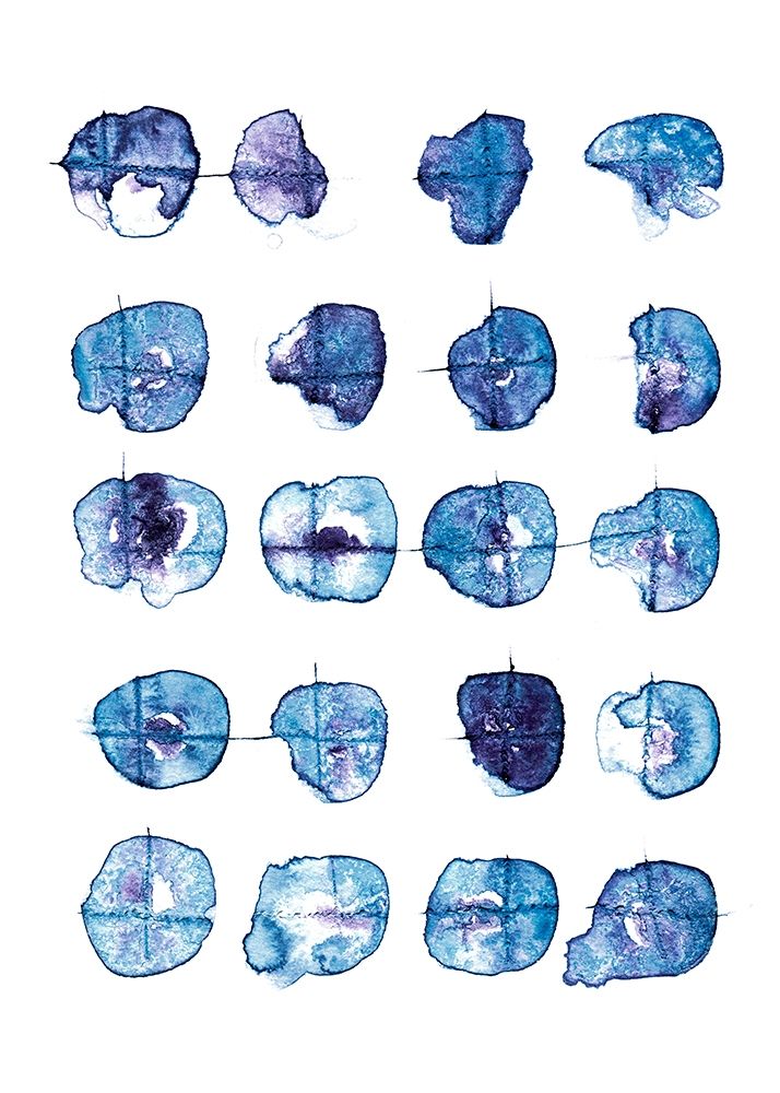 Art Print: Indigo Pattern