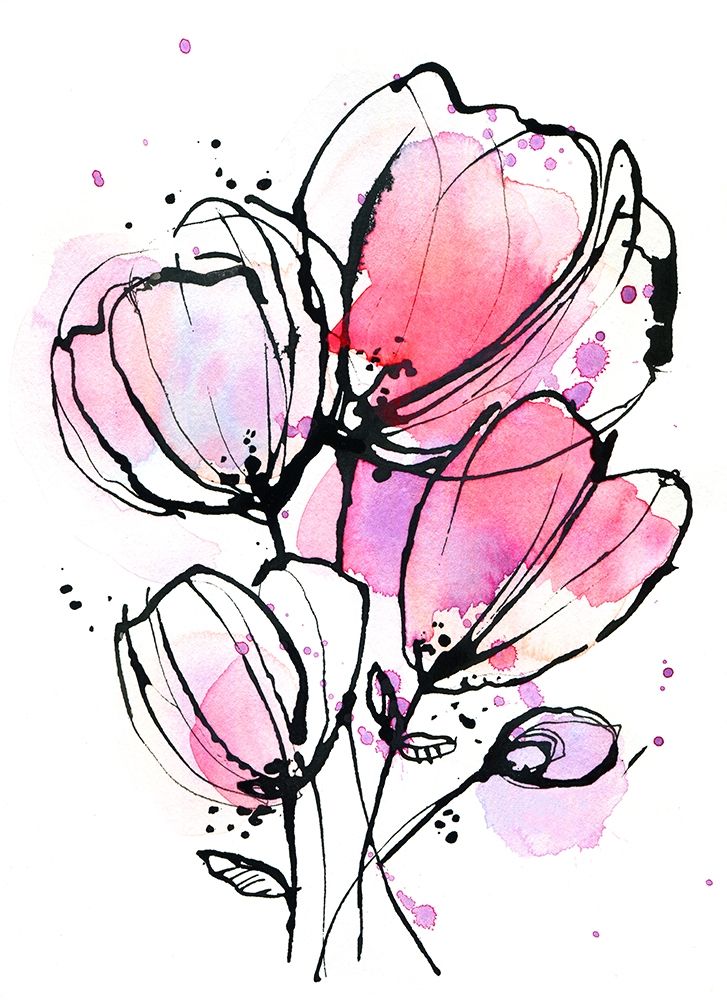 Wall Art Painting id:298832, Name: Pink Mod 1, Artist: Binkin, Lesia