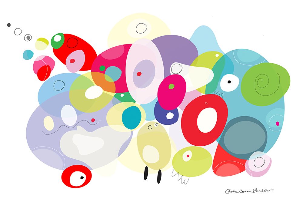 Wall Art Painting id:599502, Name: Family, Artist: Benchetrit, Caroline