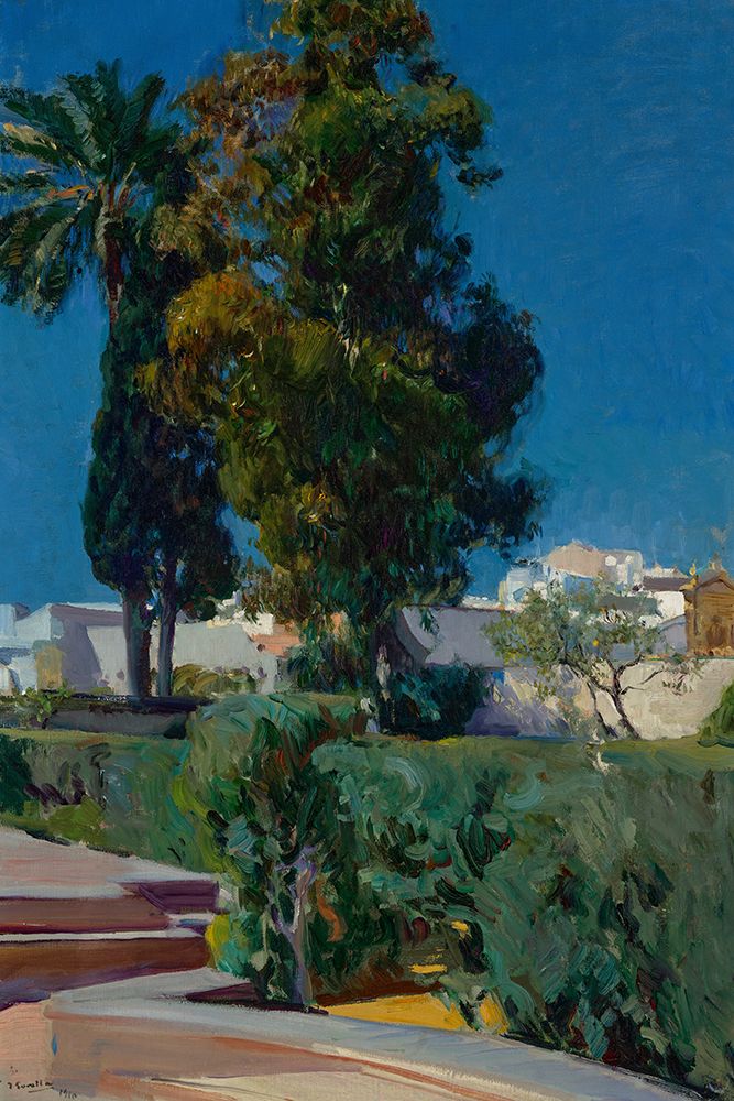 Art Print: Corner of the Garden, Alcazar, Sevilla 1910