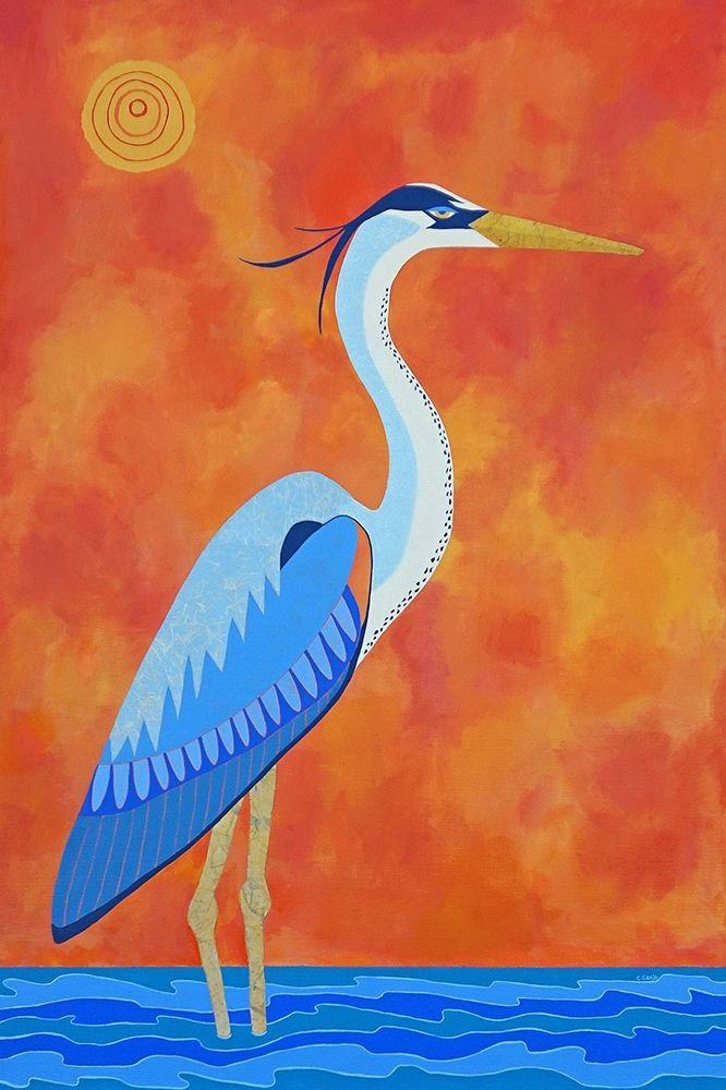 Art Print: Blue Heron