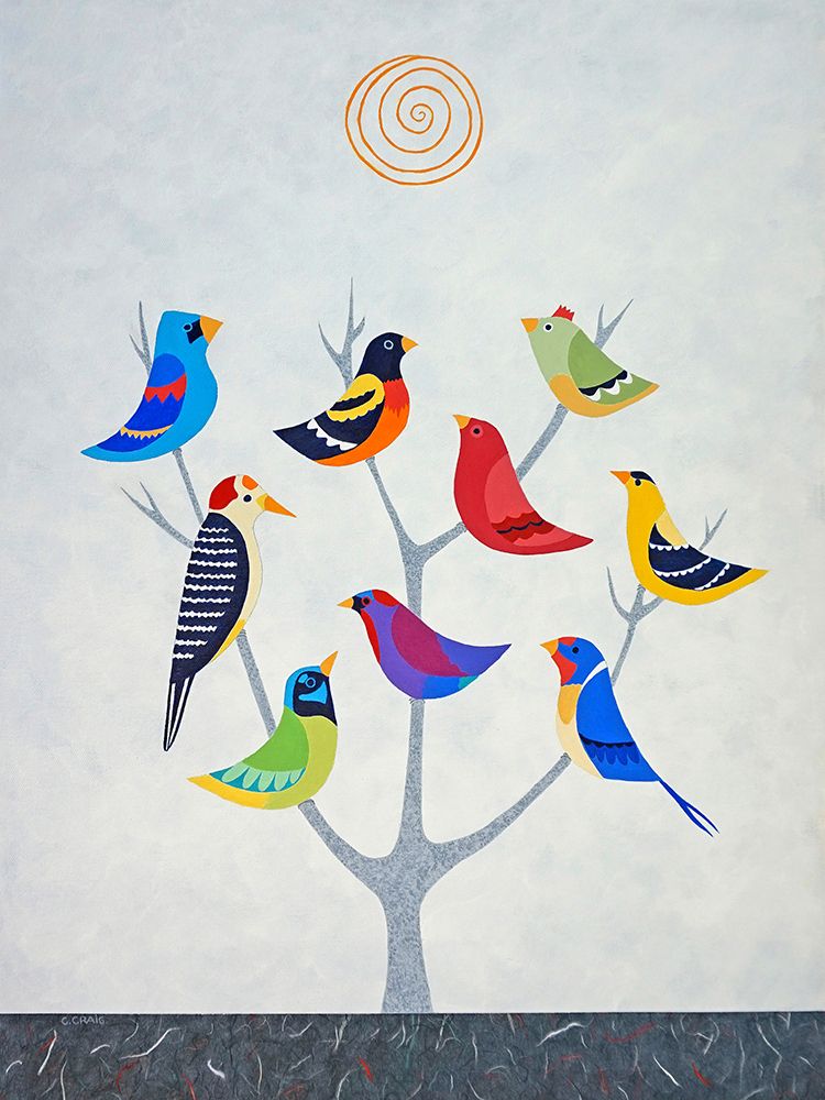 Art Print: Bird Tree II