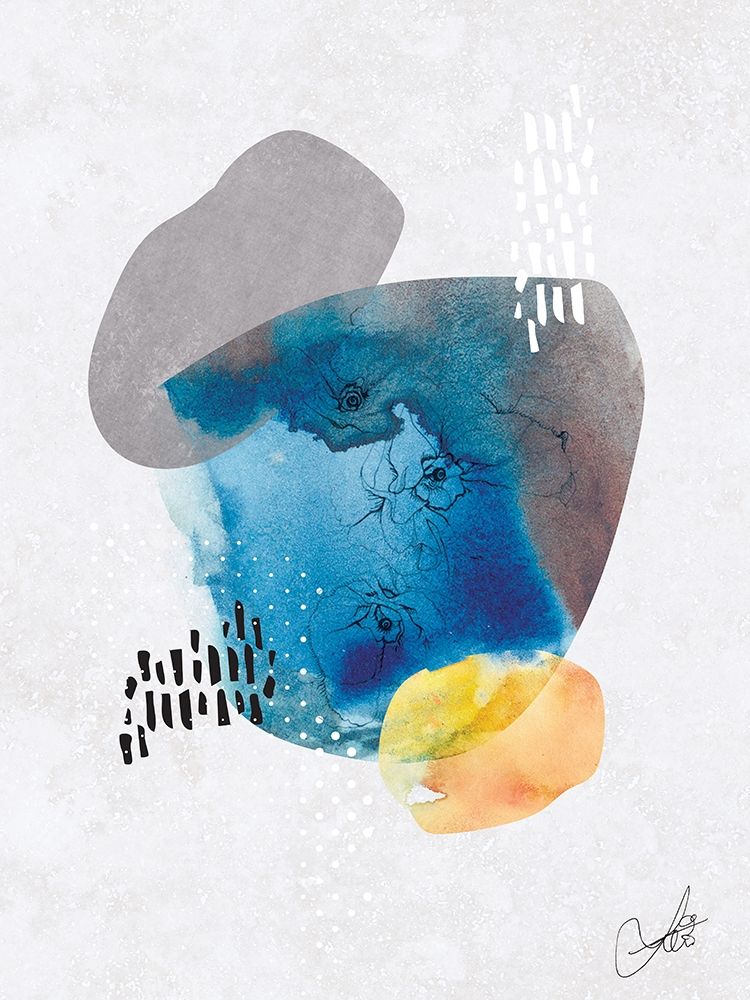 Wall art: Indigo Blossom No. 1, by Duncan-He, Louis