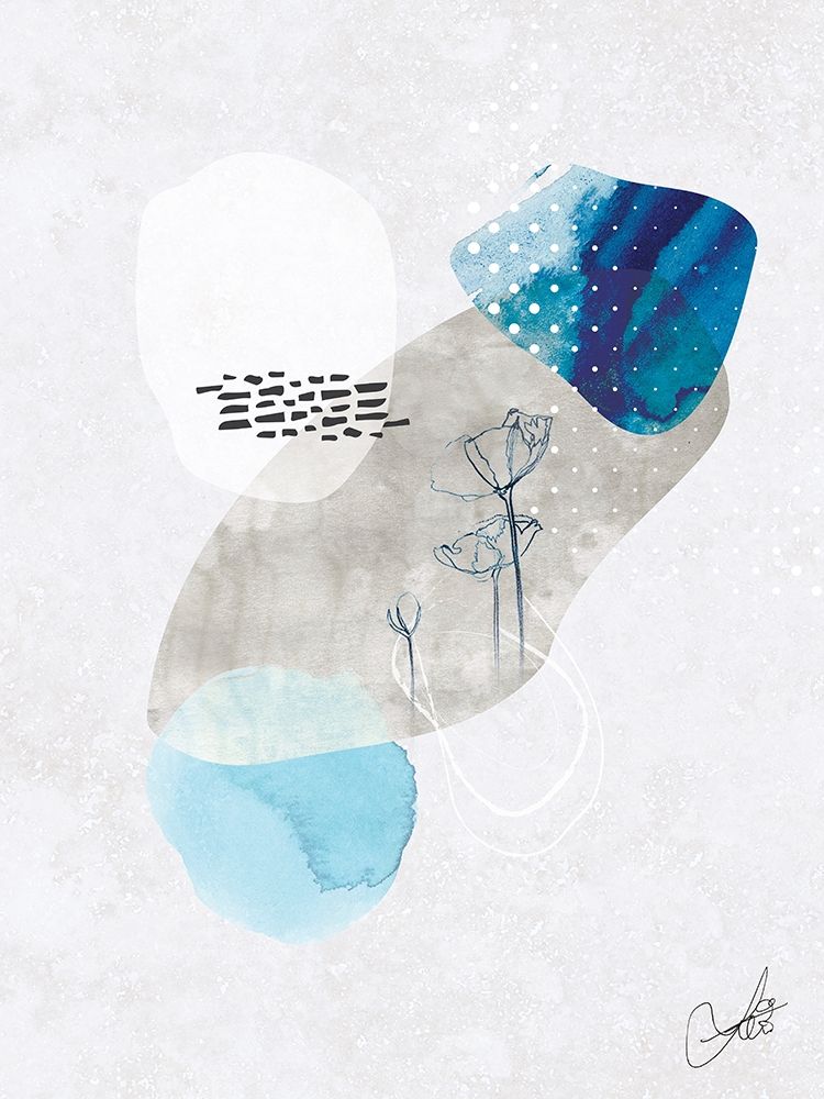 Wall art: Indigo Blossom No. 2, by Duncan-He, Louis