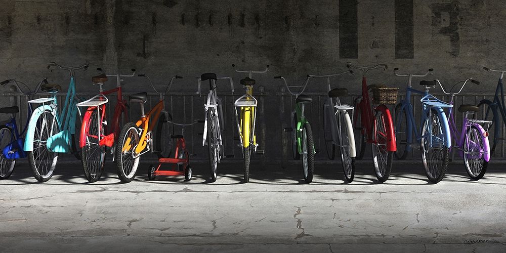 Art Print: Bike Rack