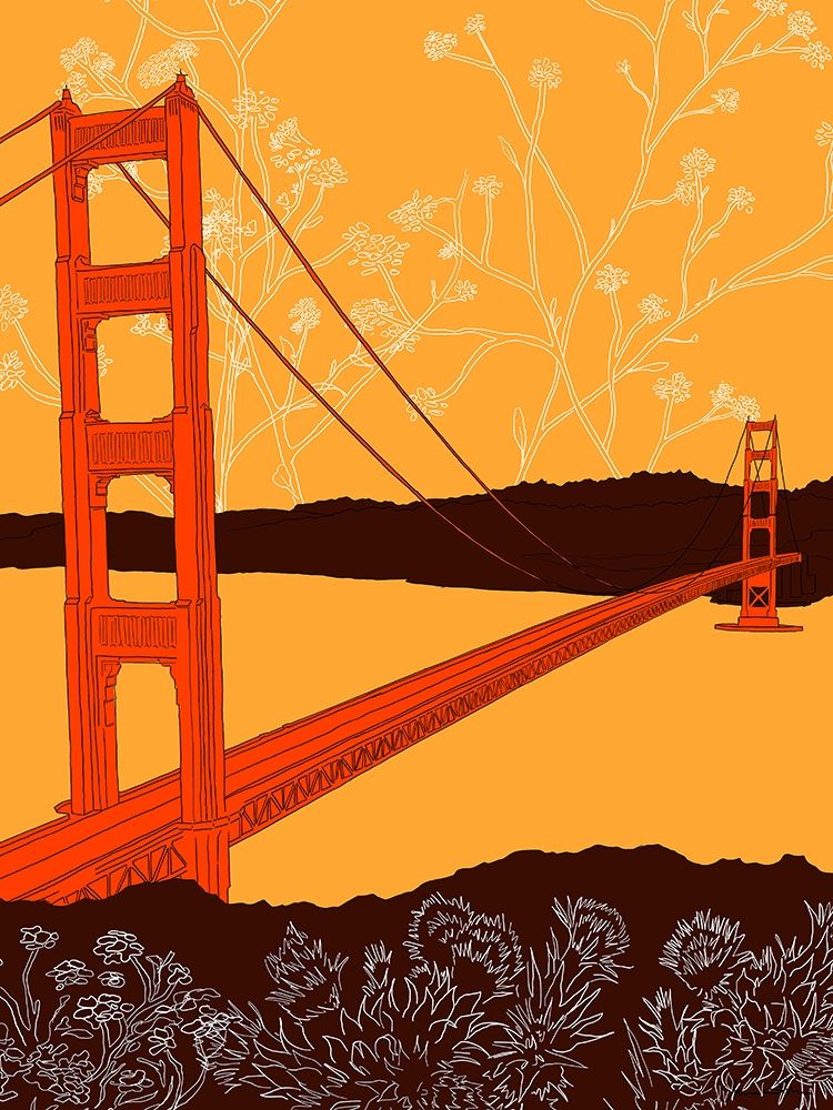 Wall art: Golden Gate Bridge - Headlands, by Donahue, Shane