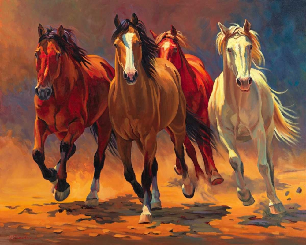 Wall art: Hoofbeats and Heartbeats, by Davidson, Nancy