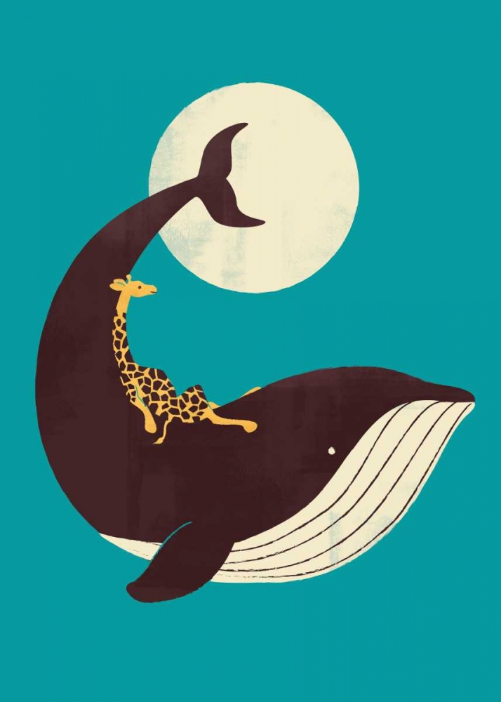 Wall Art Painting id:88279, Name: The Giraffe and The Whale, Artist: Fleck, Jay