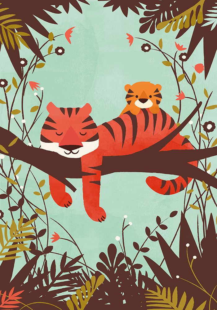 Wall Art Painting id:445735, Name: Sleeping Tiger, Artist: Fleck, Jay