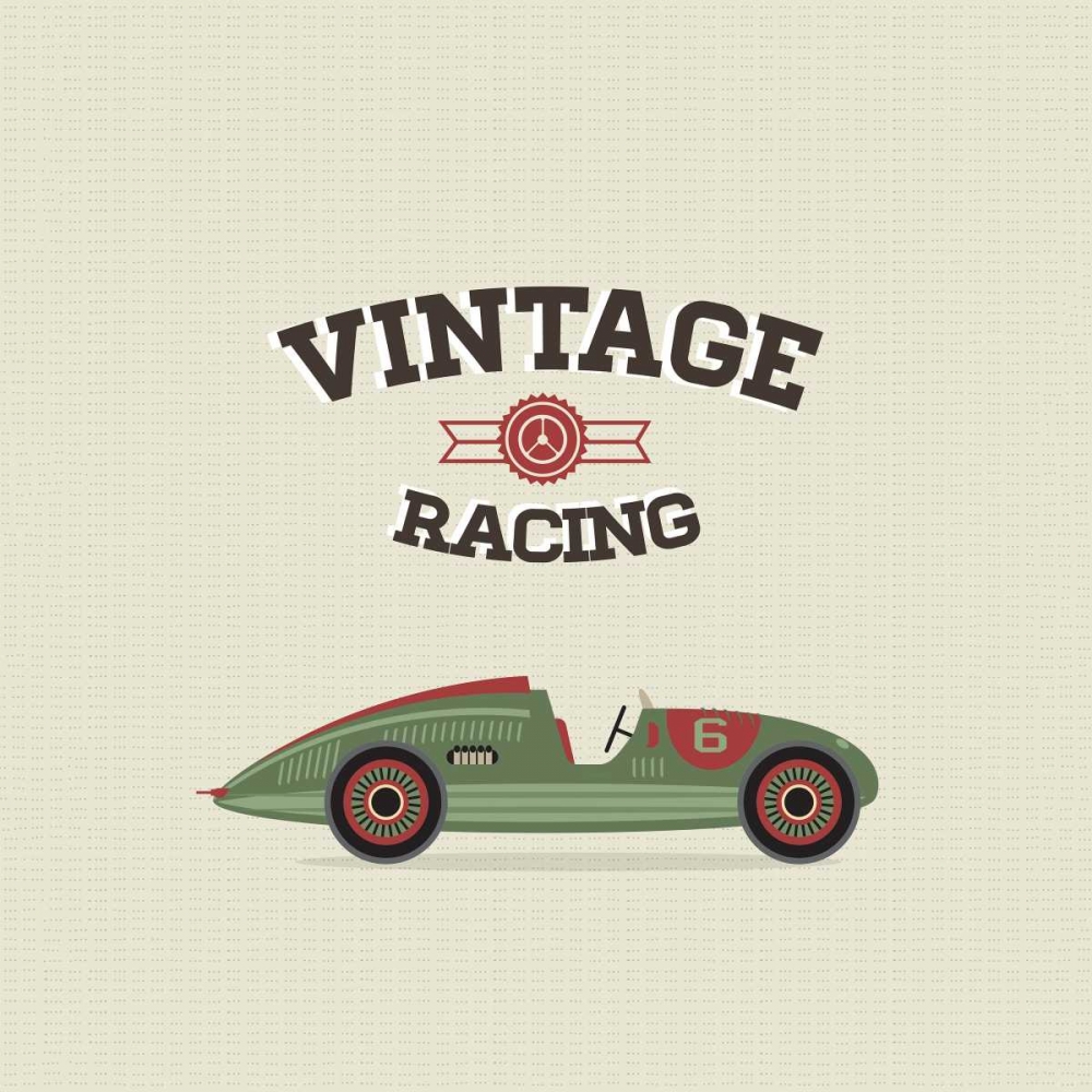 Wall Art Painting id:65732, Name: Vintage Racing 3, Artist: GraphINC Studio