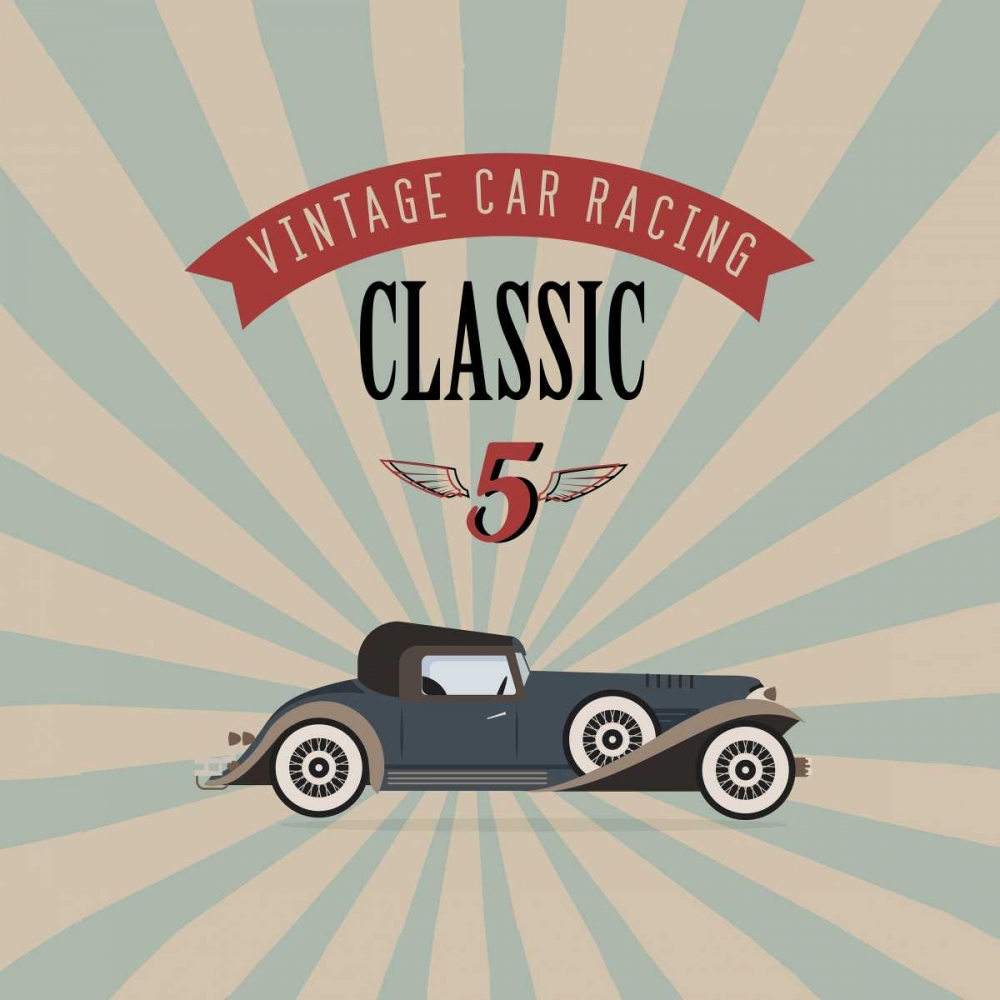 Wall Art Painting id:65733, Name: Vintage Racing 4, Artist: GraphINC Studio