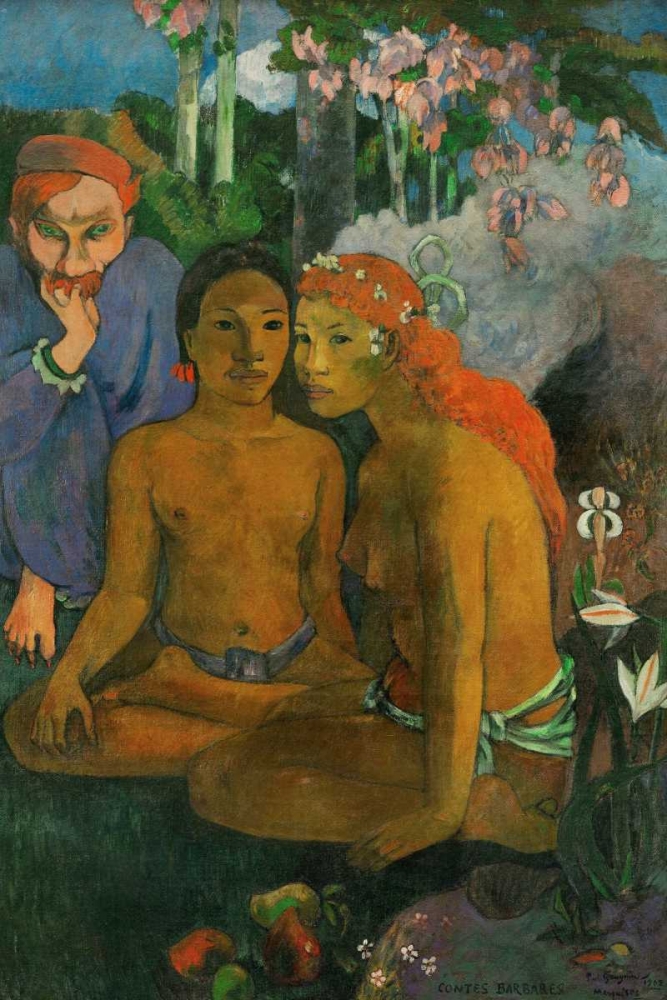 Wall Art Painting id:139829, Name: Contes barbares, Artist: Gauguin, Paul