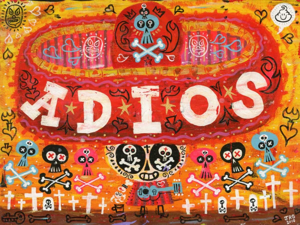 Wall art: Adios Amigos, by Gutierrez, Jorge R.
