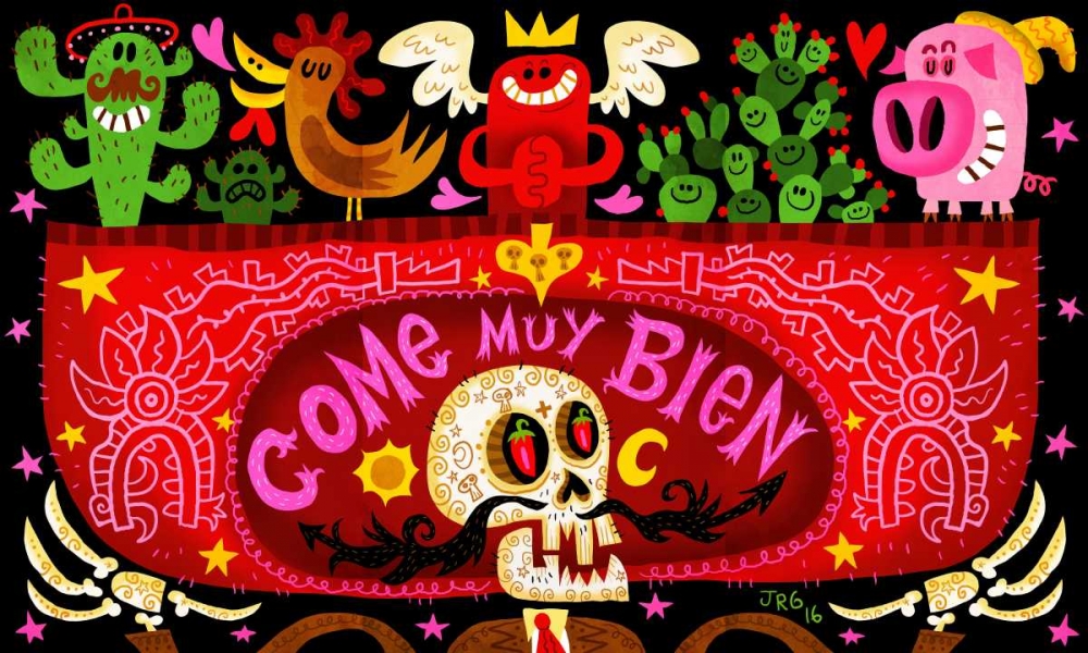 Wall art: Come Muy Bien, by Gutierrez, Jorge R.