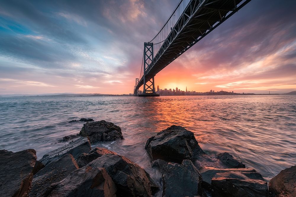 Art Print: Golden Light Explosion