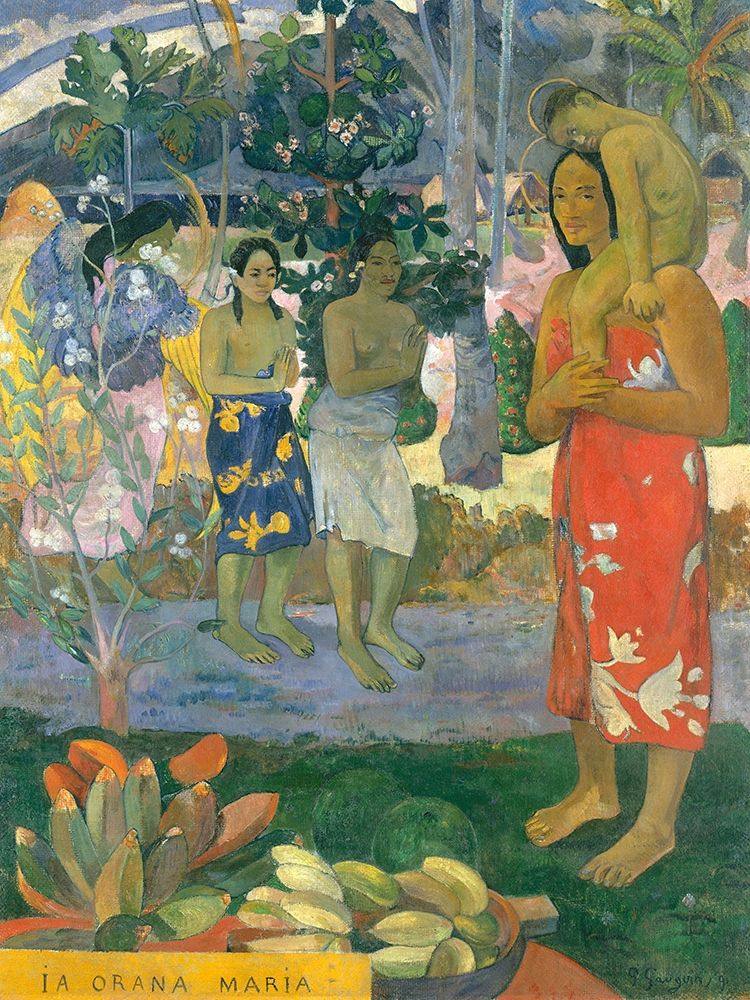 Wall art: la Orana Maria (Hail Mary), by Gauguin, Paul