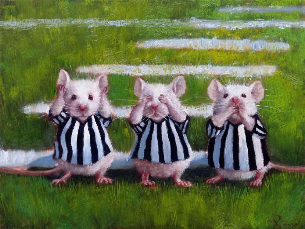 Art Print: Three Blind Mice