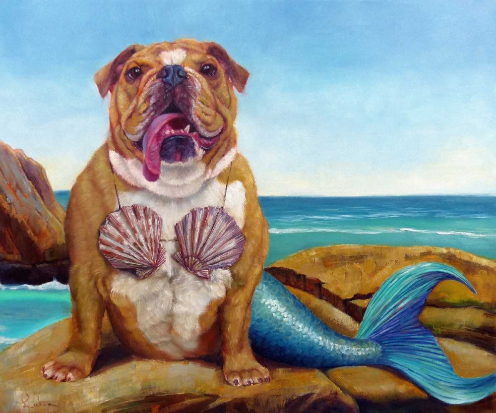 Art Print: Mermaid Dog