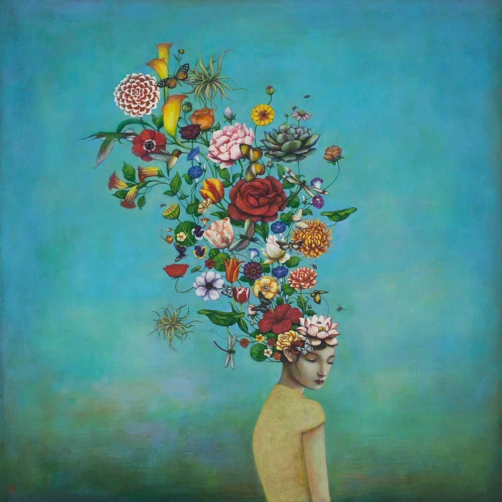 Wall Art Painting id:226006, Name: A Mindful Garden, Artist: Huynh, Duy