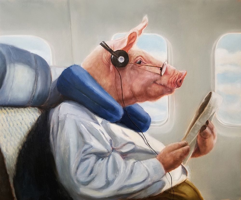 Wall art: When Pigs Fly No. 2, by Heffernan, Lucia