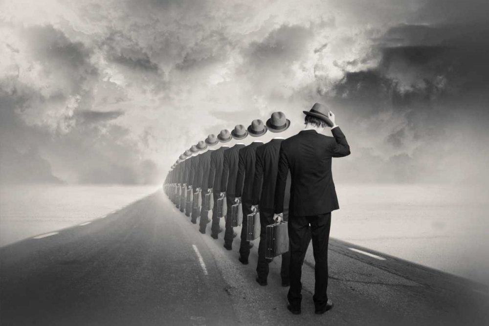 Wall art: Get in Line, by Ingberg, Tommy