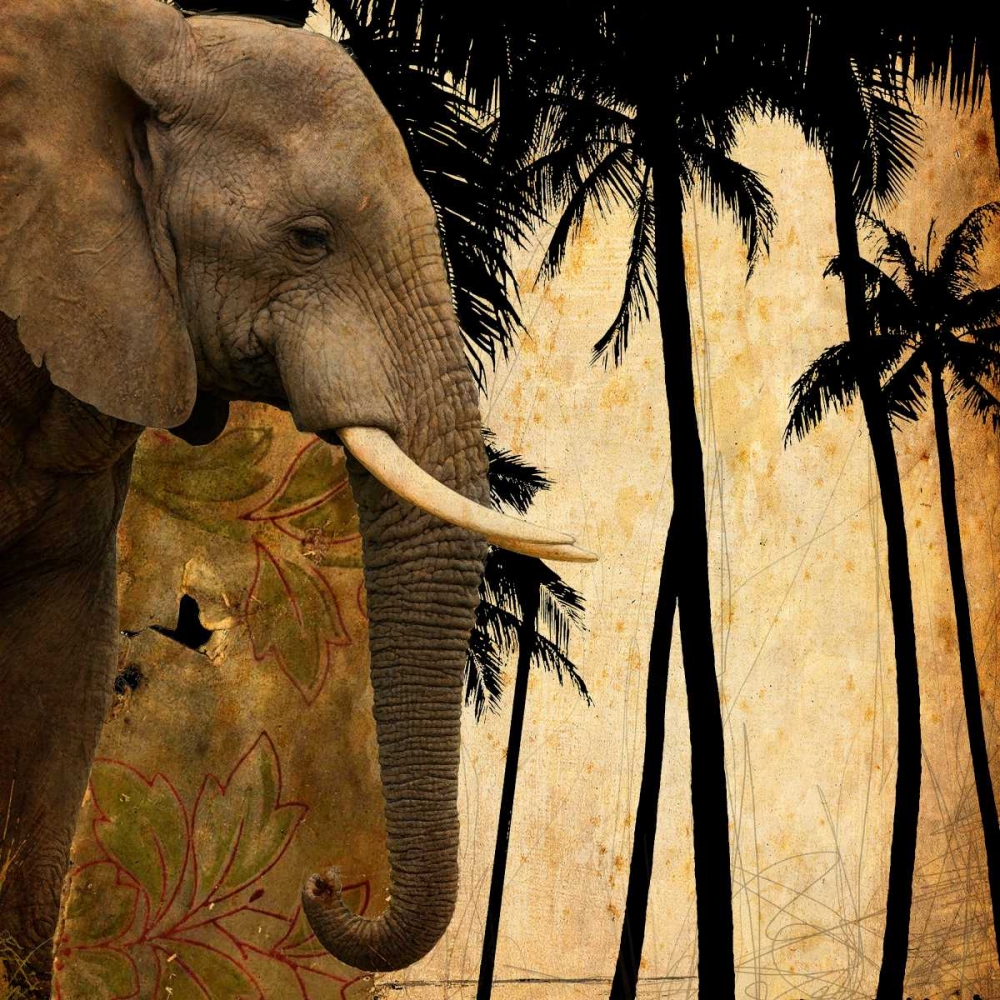 Wall Art Painting id:139896, Name: Mighty Elephant 1, Artist: GraphINC