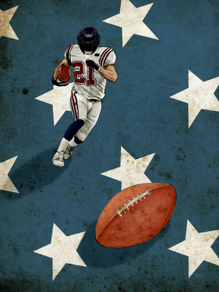 Wall Art Painting id:88297, Name: American Sports-Football 2, Artist: GraphINC Studio