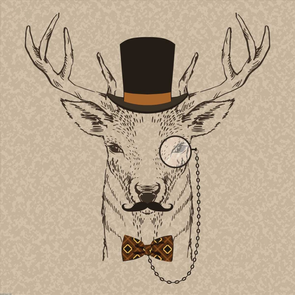 Wall Art Painting id:139861, Name: Deer-man 2, Artist: GraphINC