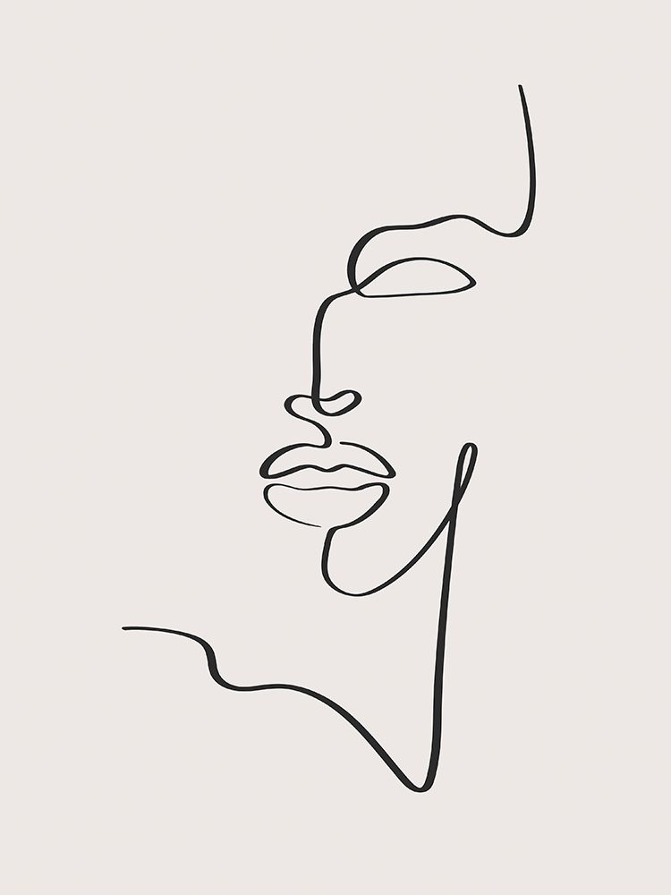 Art Print: Female Face