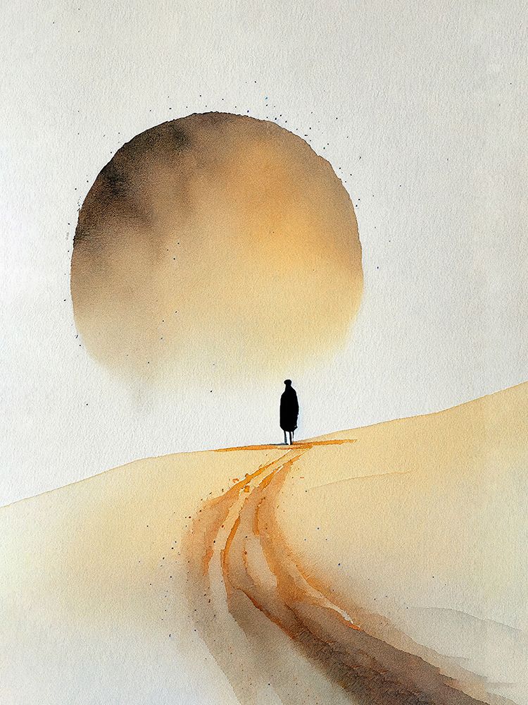 Art Print: Sun and Person