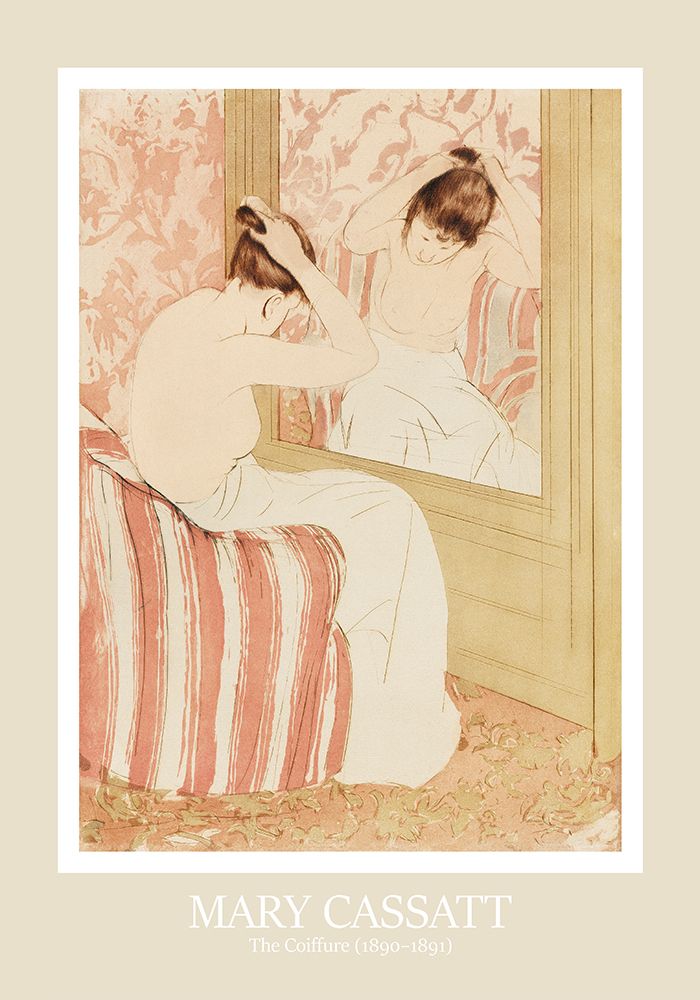 Art Print: Mary Cassatt, The Coiffure, 1890-1891