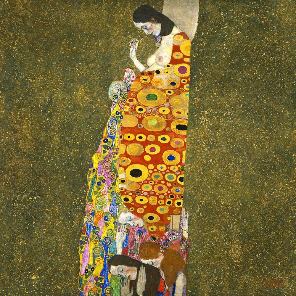Wall art: Hope II, 1907-1908, by Klimt, Gustav
