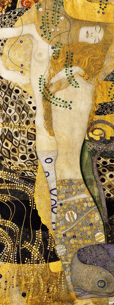 Wall art: Water Serpents I, by Klimt, Gustav