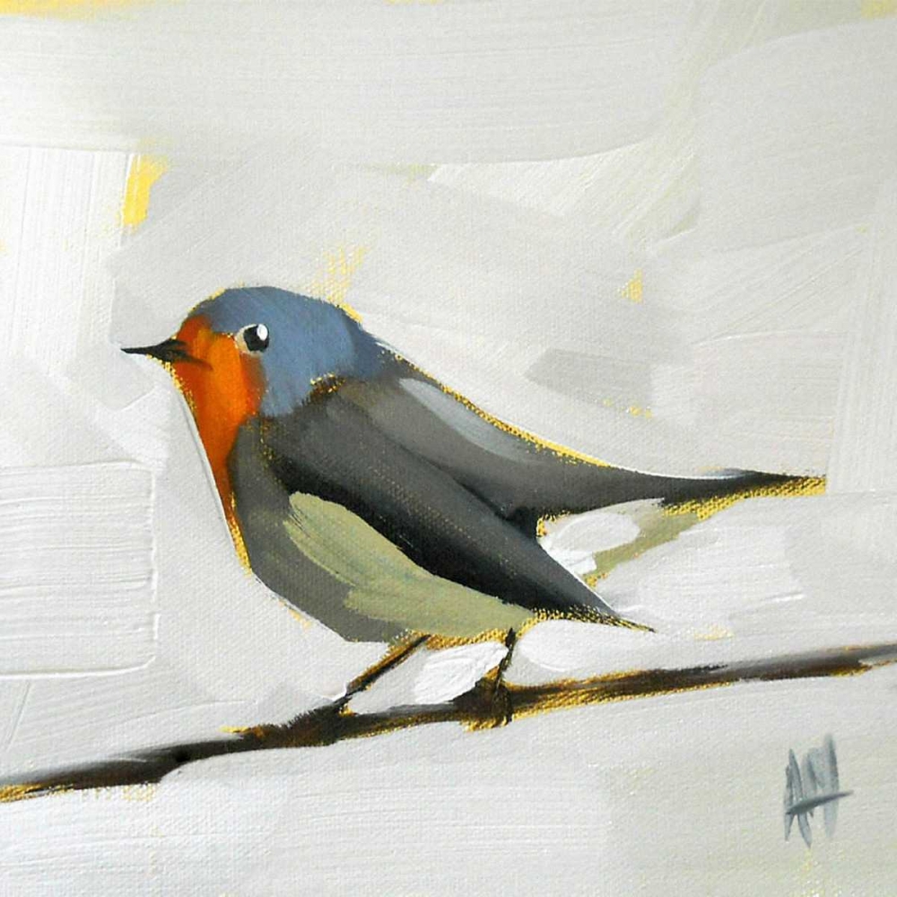 Wall Art Painting id:33110, Name: Robin on Wire, Artist: Moulton, Angela