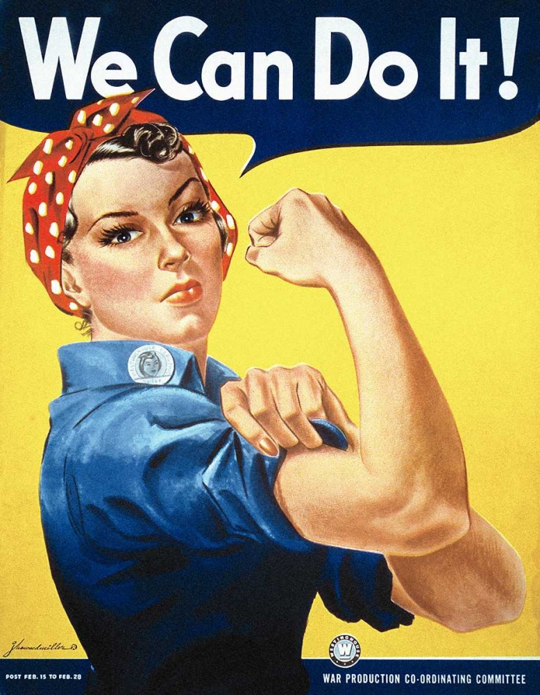 Wall art: Rosie the Riveter, by Miller, J. Howard