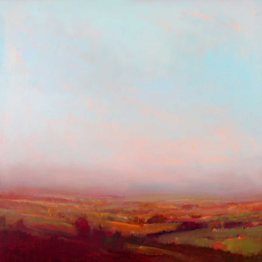 Art Print: Misty Orange and Red