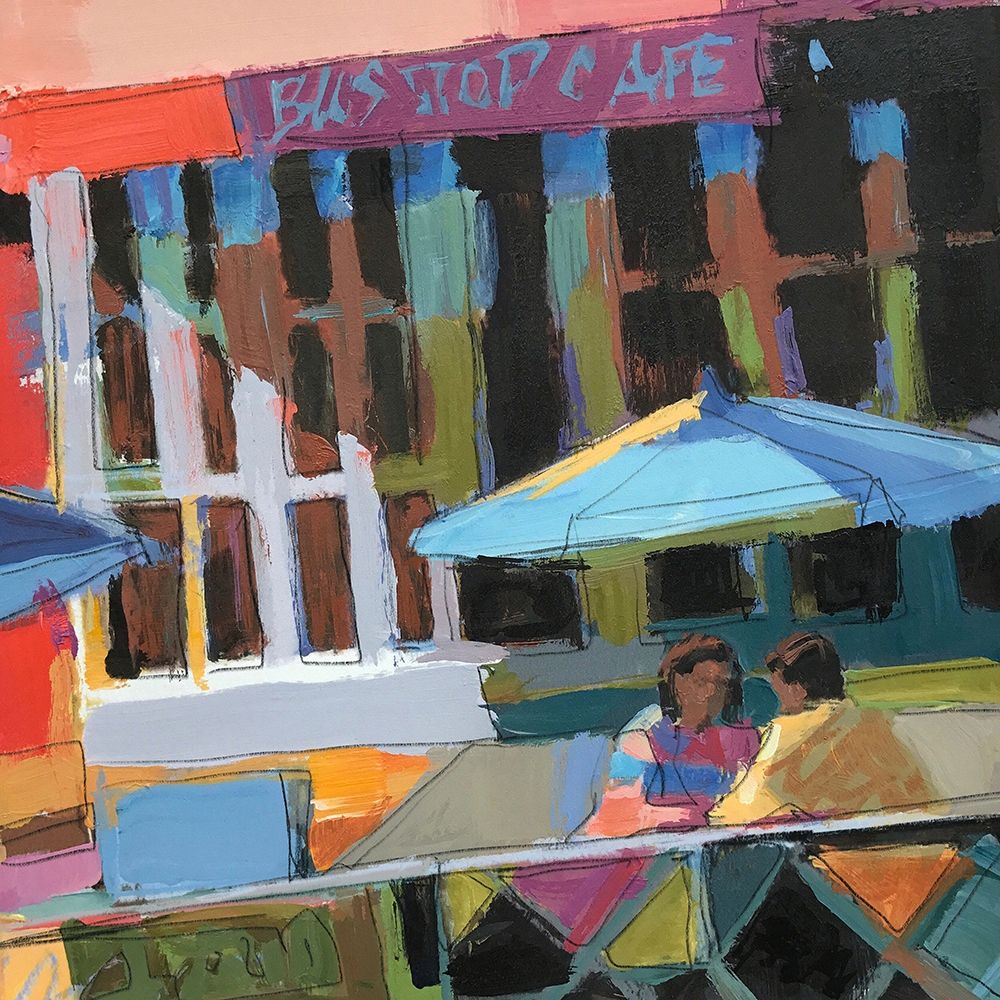 Art Print: Bus Stop Cafe
