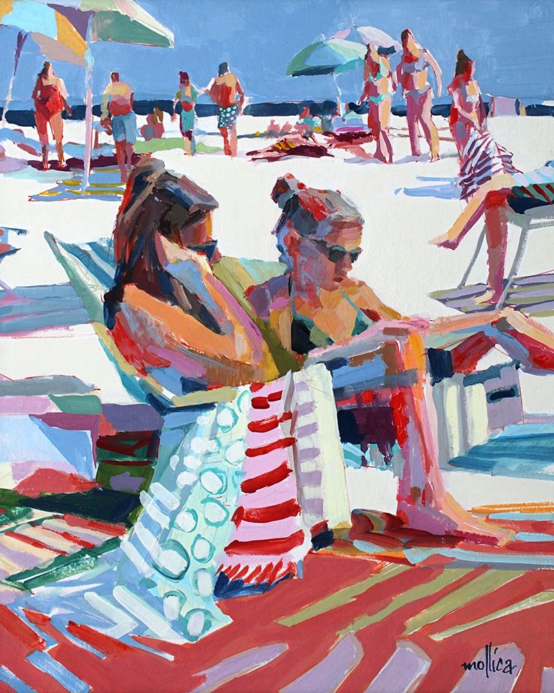 Wall art: Beach Gossip, by Mollica, Patti