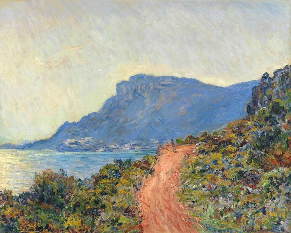 Wall art: La Corniche near Monaco, 1884, by Monet, Claude