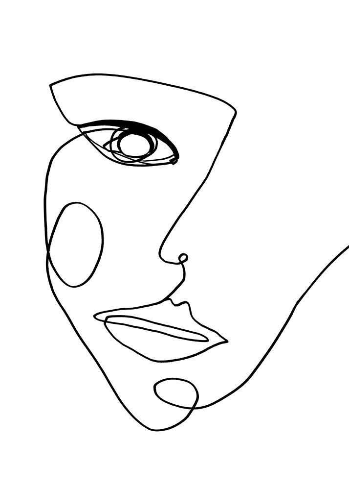 Art Print: Face Line 2