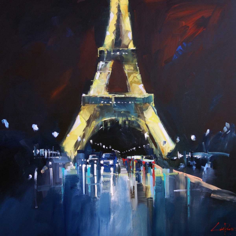 Art Print: Eiffel Rain
