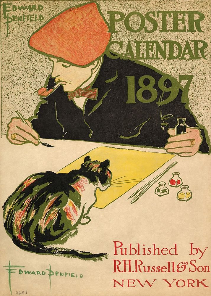Wall art: R.H. Russell and Son Calendar, 1897, by Penfield, Edward