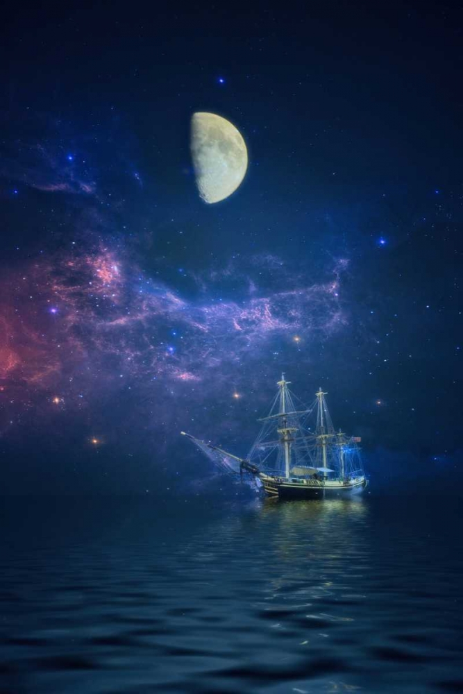 Wall art: By Way of The Moon and Stars, by Rivera, John