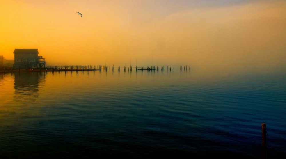 Art Print: Morning Comes on The Bay