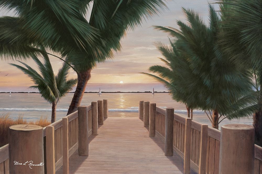 Wall art: Palm Promenade, by Romanello, Diane