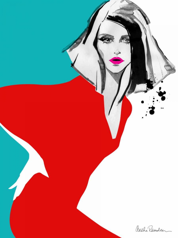 Wall art: Red Dress, by Ramdeen, Aasha
