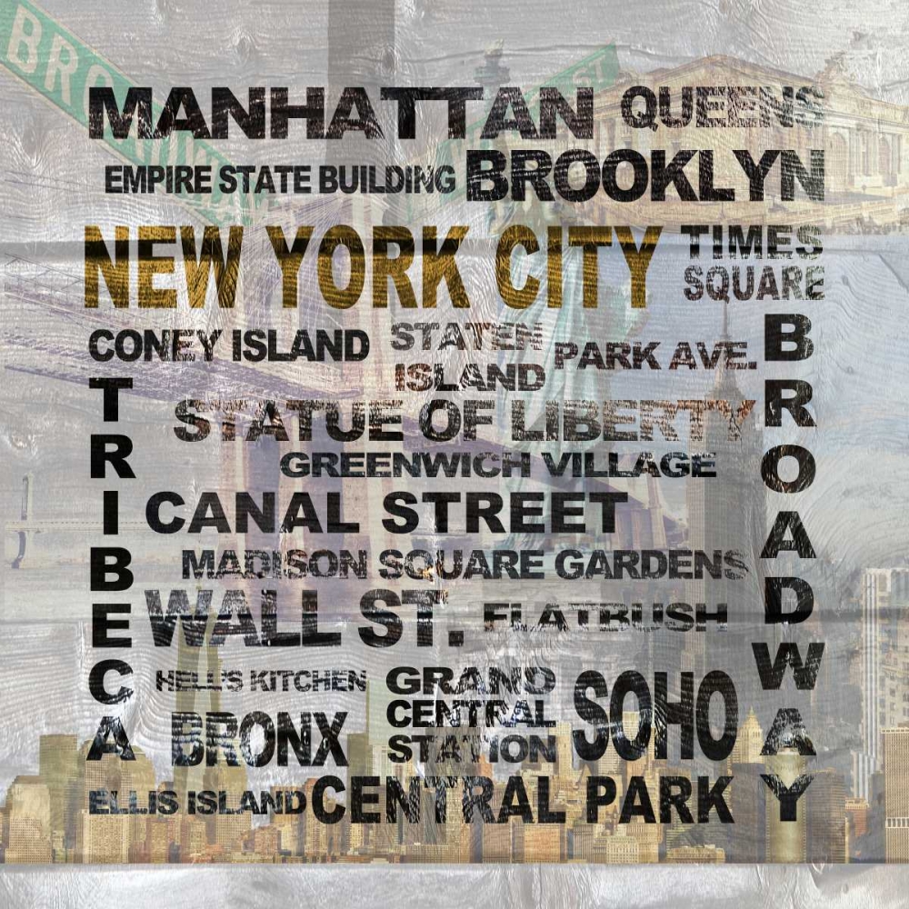 Wall Art Painting id:74754, Name: New York City, Artist: Soave, Alicia