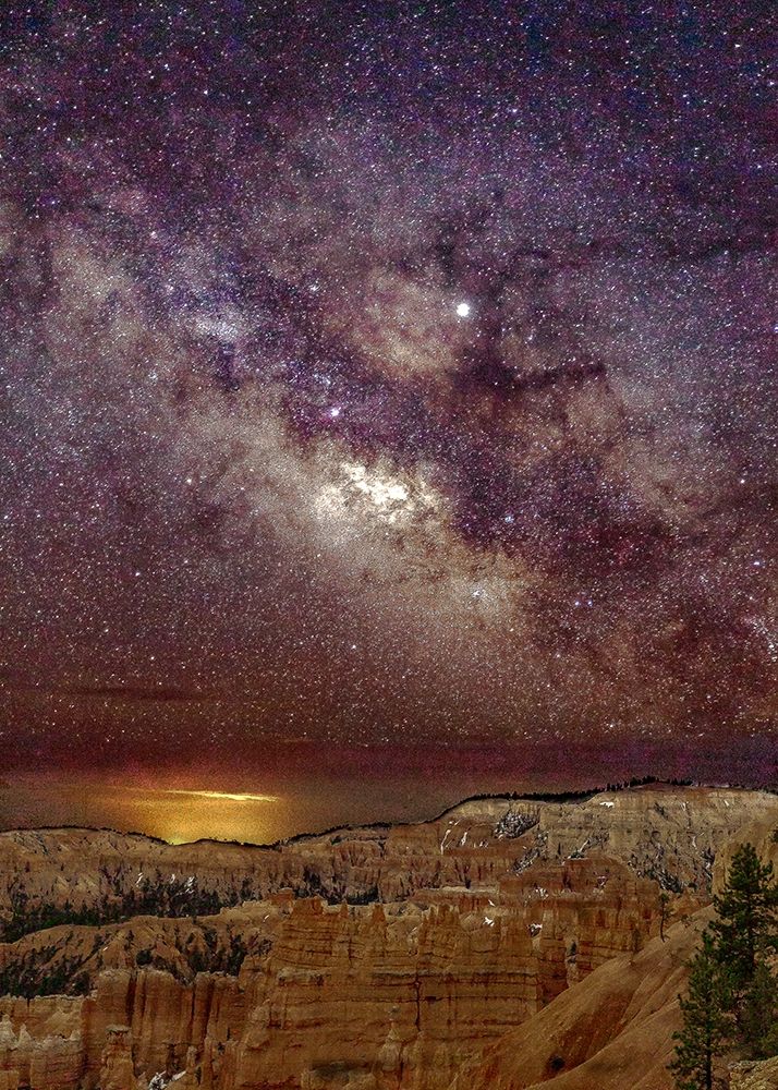 Art Print: Milky Way over Bryce Canyon (portrait)